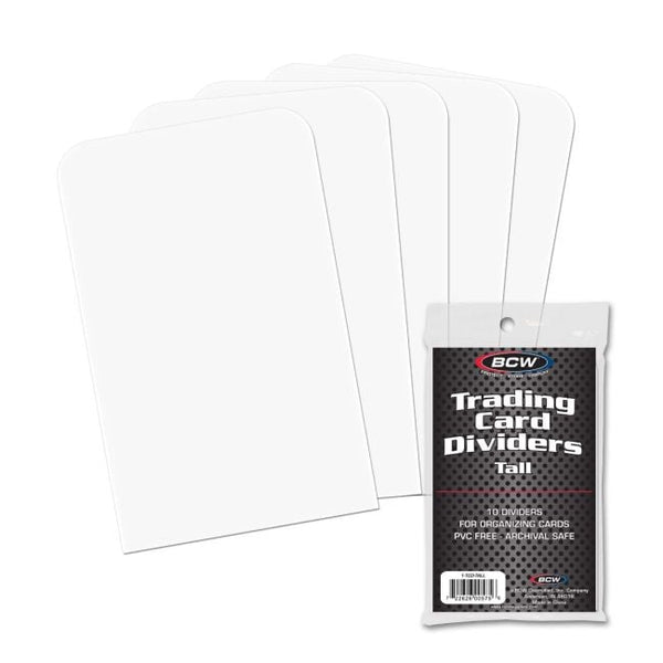 BCW Tall Trading Card Dividers (10 Pack)