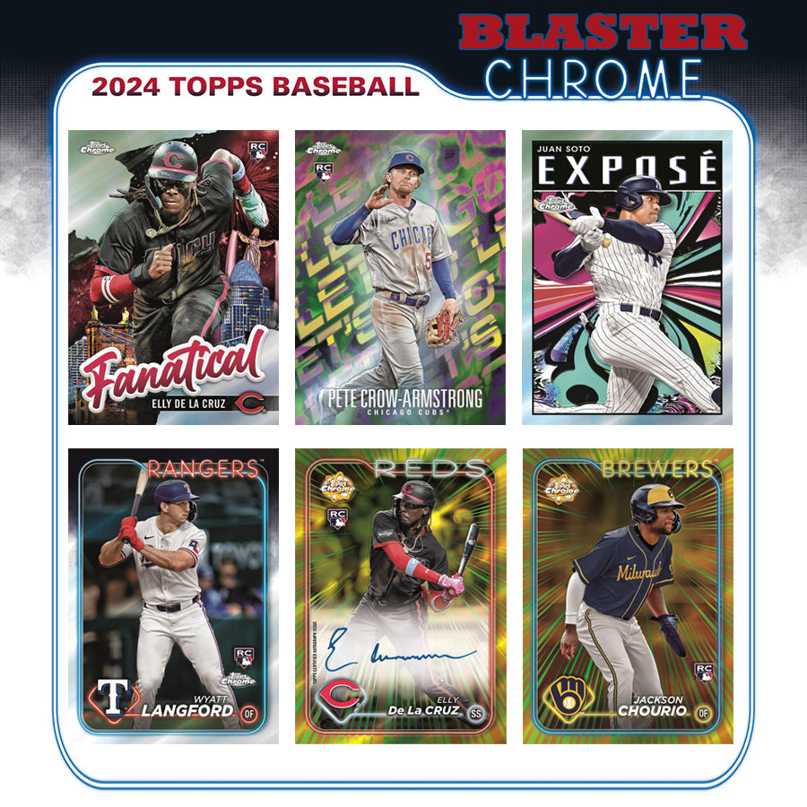 2024 Topps Chrome Baseball Blaster sample cards