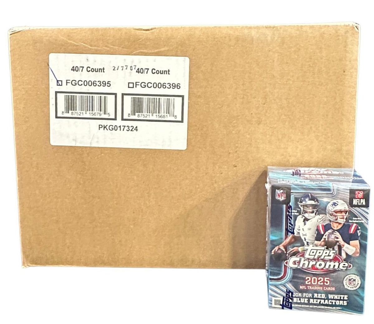 2025 Topps Chrome Football Blaster 40-Box Case