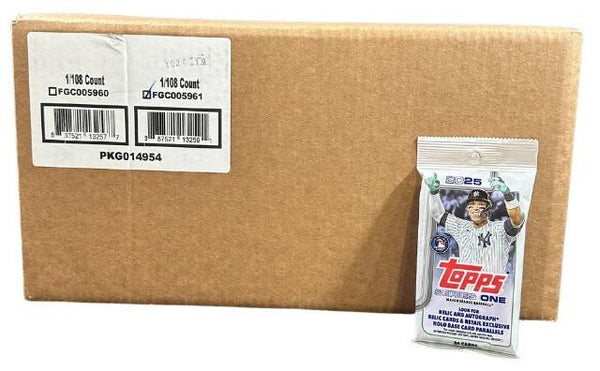 2025 Topps Series 1 Baseball 108-Pack Fat Pack Case