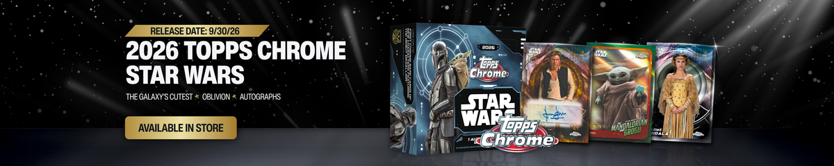 2026 Topps Chrome Star Wars Blaster Box, available for pre-order
