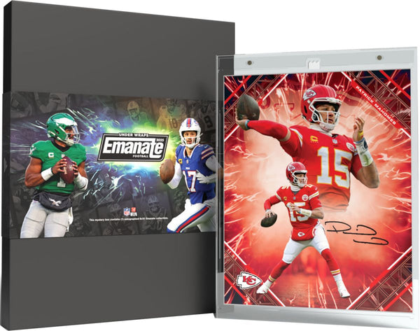 NFL 2025 Under Wraps Autographed Emanate Football - Mystery Box
