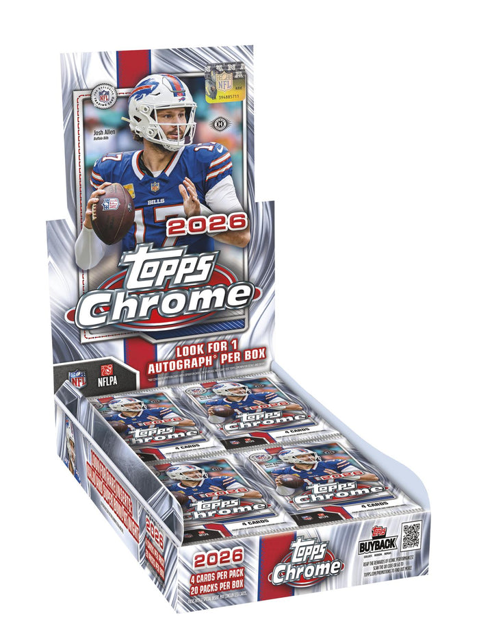 2026 Topps Chrome Football Hobby Box
