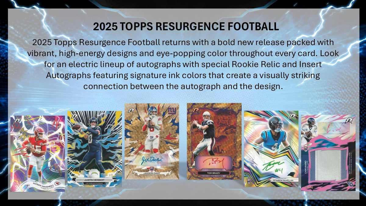 2025 Topps Resurgence Football sell sheet 2