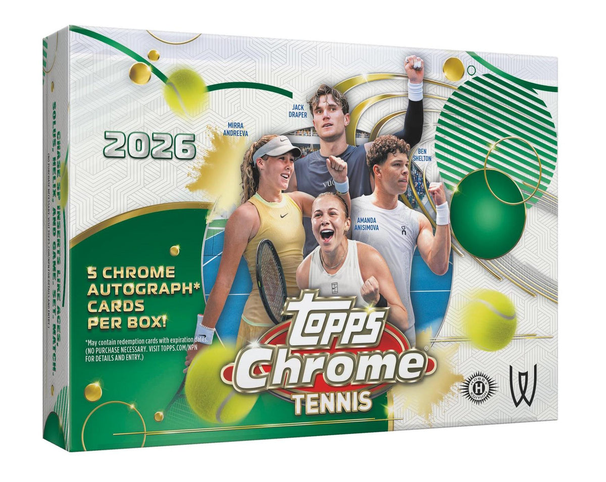 2026 Topps Chrome Tennis Breaker's Delight 6-Box Case