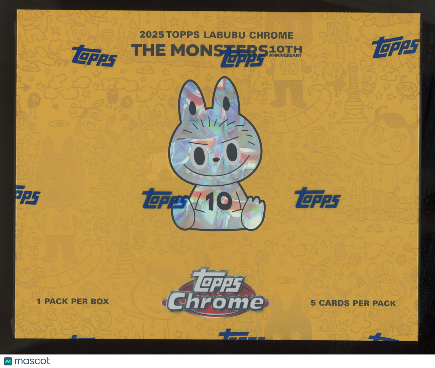 2025 Topps Labubu Chrome 10th Anniversary Box *SAME DAY SHIPPING*