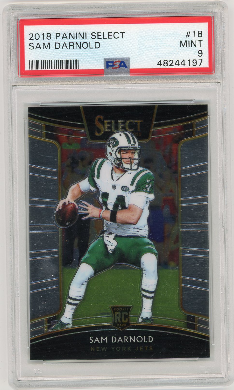 2018 Panini Select Sam Darnold #18 PSA 9