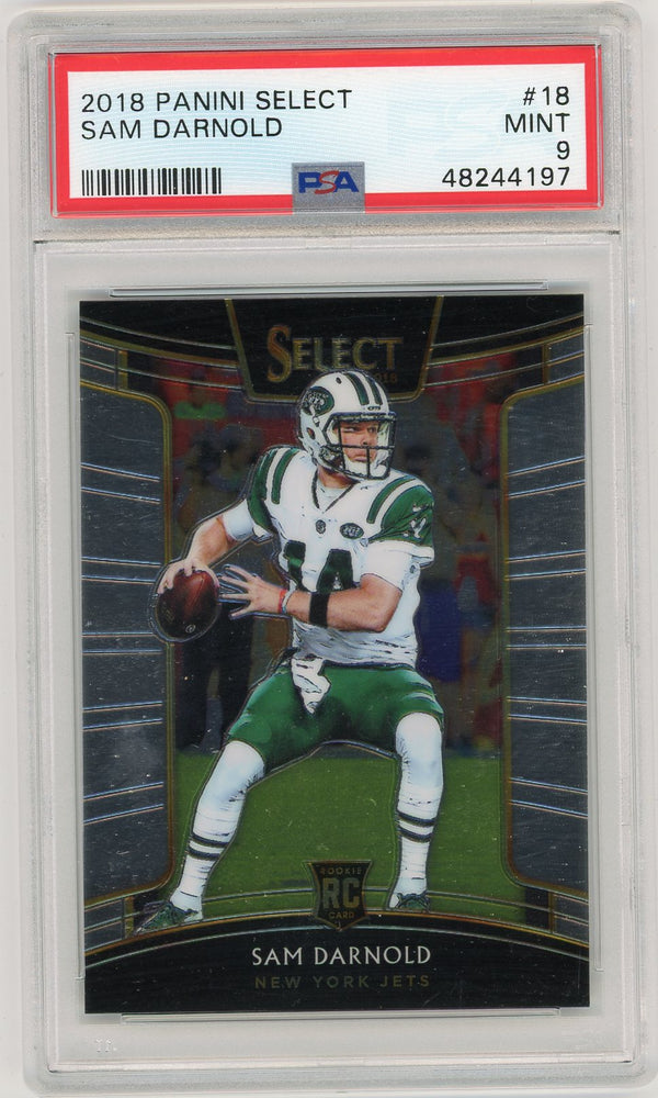 2018 Panini Select Sam Darnold #18 PSA 9