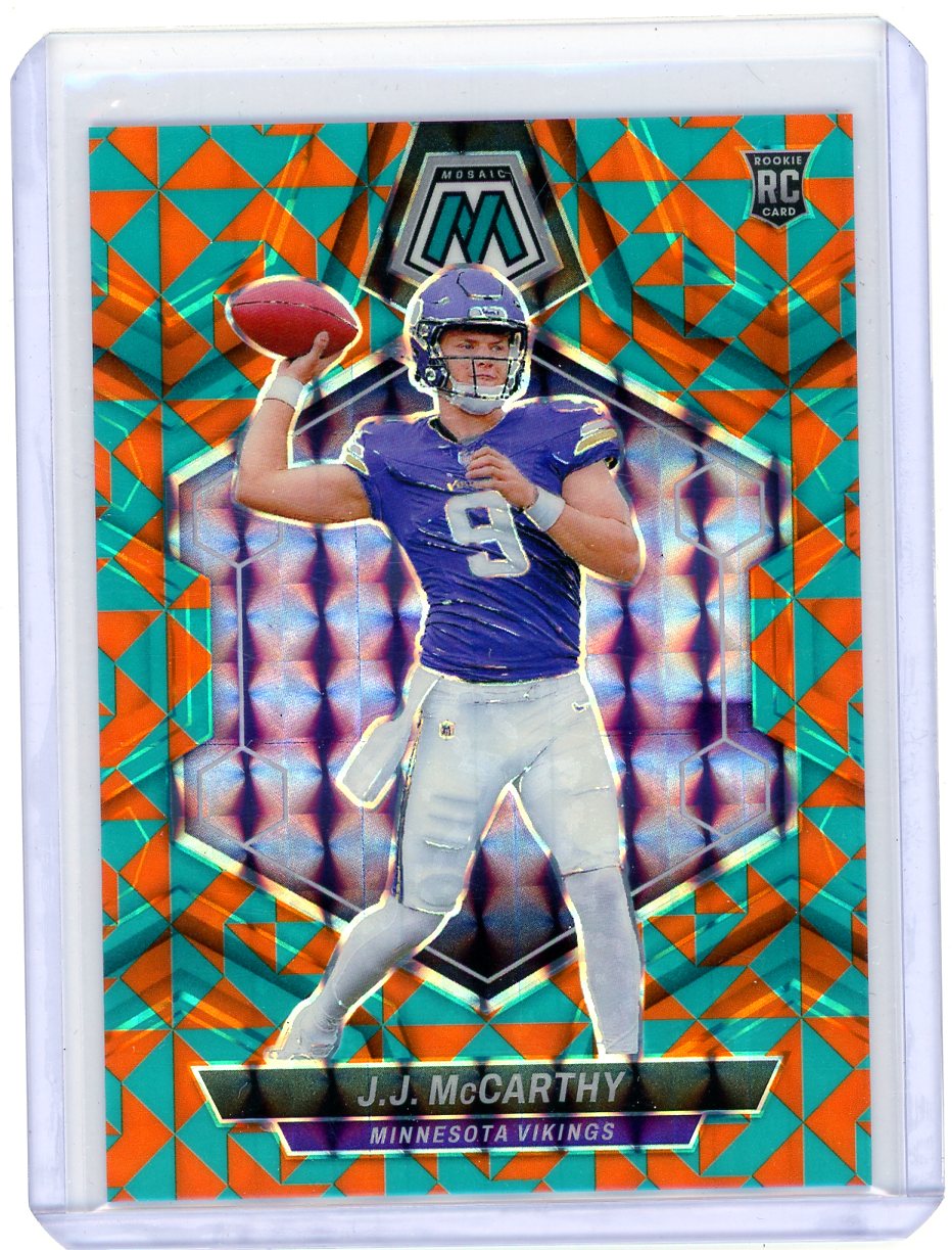 HL-INV 2024 Panini Mosaic J.J. McCarthy #310 Tessellation Mosaic Prizm /15 RC