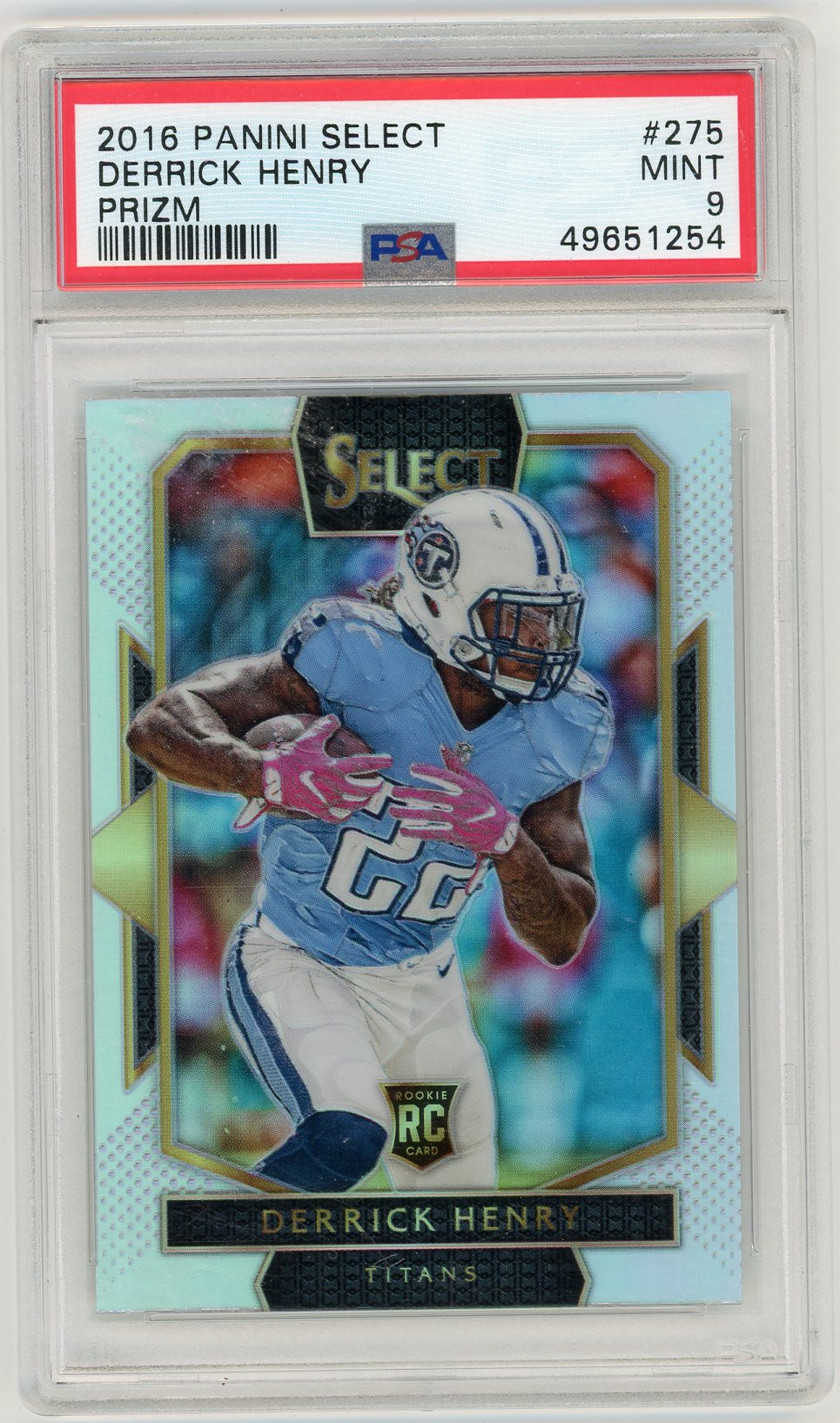 2016 Panini Select Derrick Henry #275 Prizm PSA 9