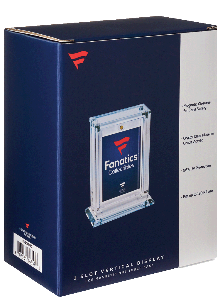 Fanatics 1 Slot Vertical One Touch Acrylic Case packaging