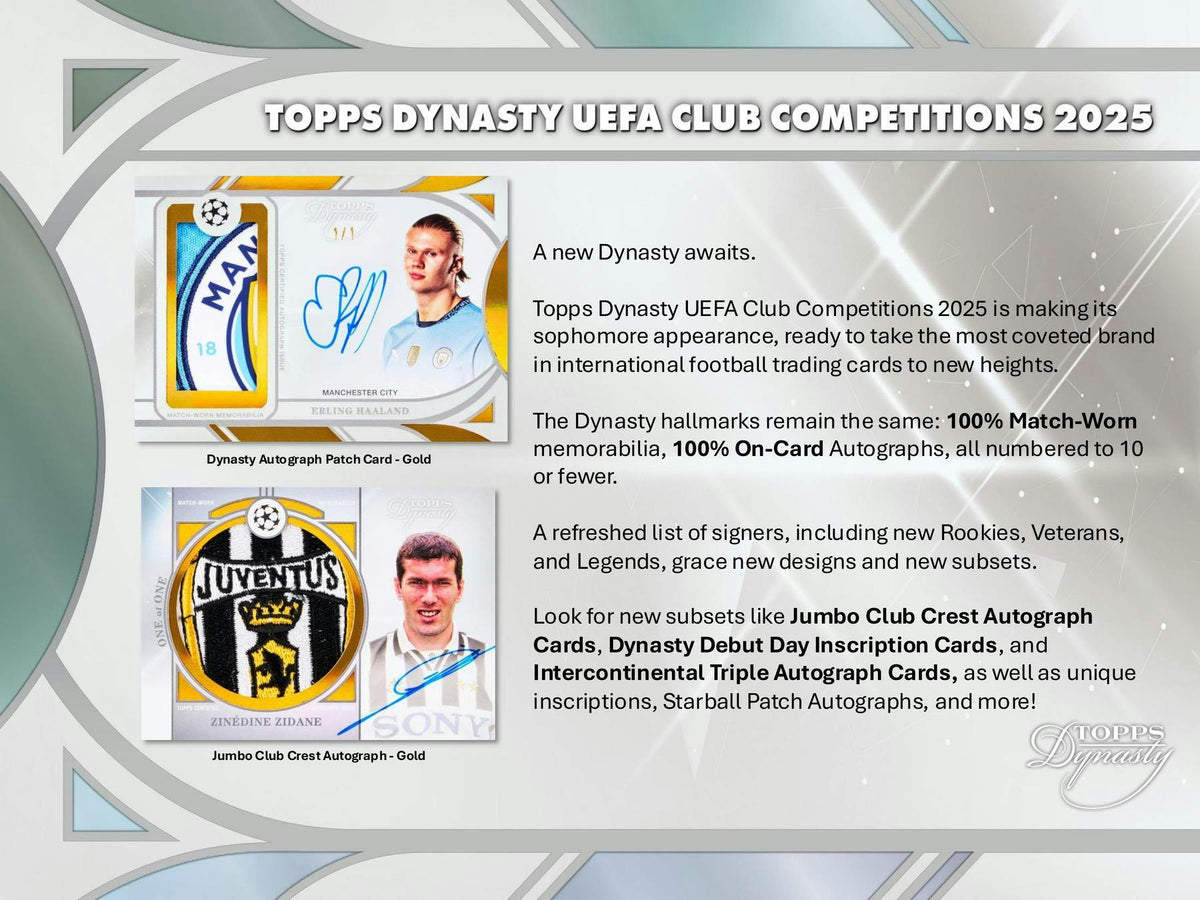 Topps Dynasty UEFA 2025 details