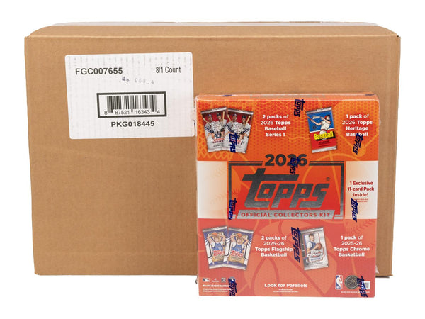 2026 Topps MLB x NBA Official Collector Kit 8-Box Case (Wave 1)