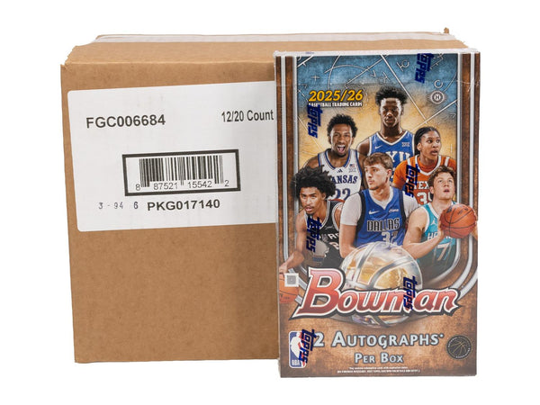 2025-26 Bowman Basketball Hobby 12-Box Case
