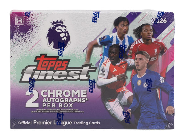 2025-26 Topps Finest Premier League EPL Soccer Hobby Box