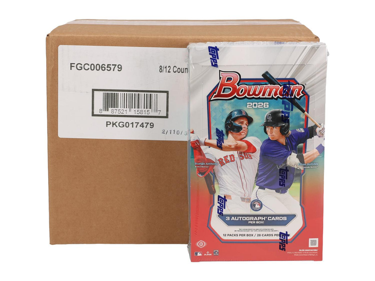2026 Bowman Baseball Hobby Jumbo 8-Box Case
