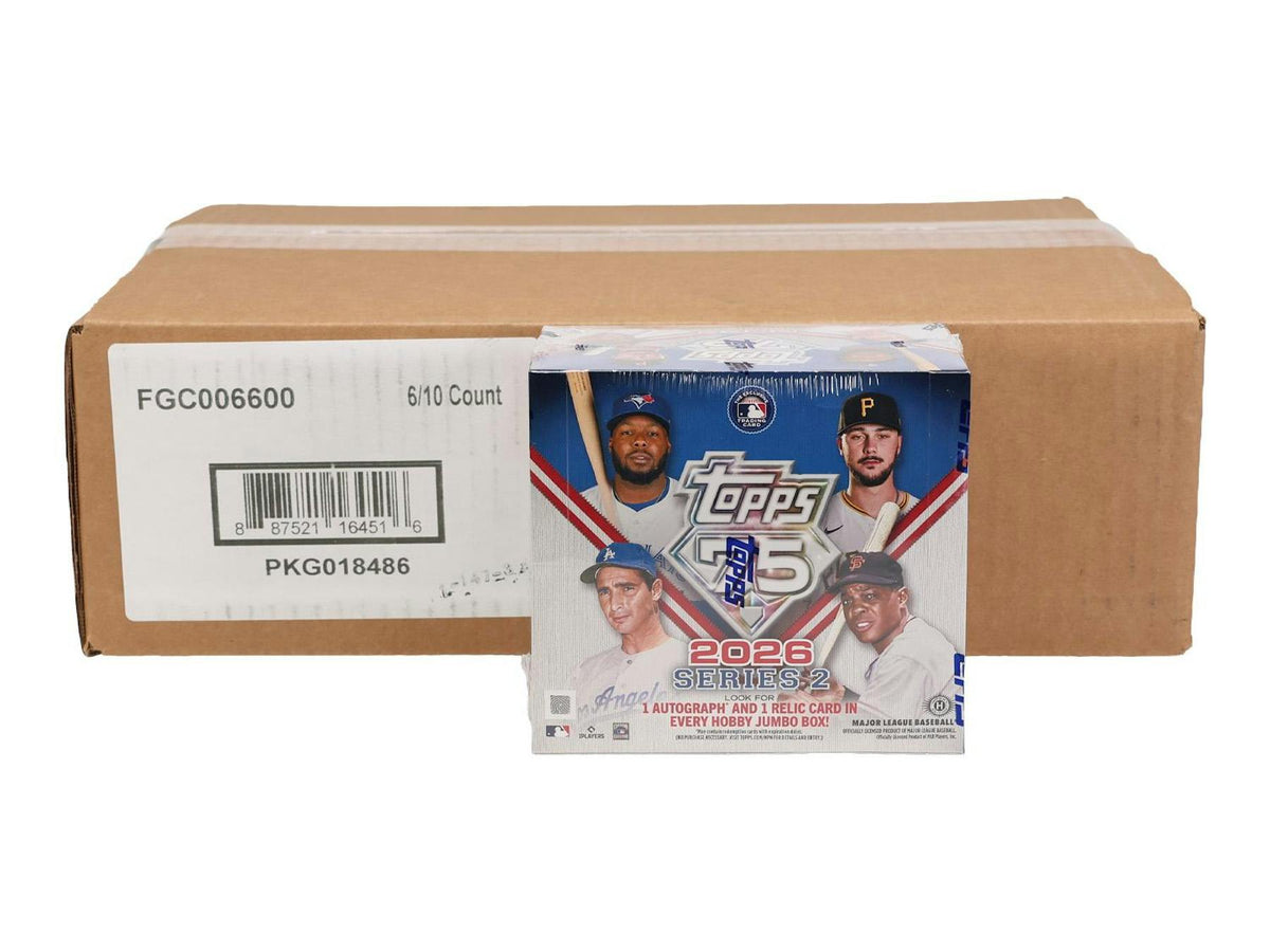 2026 Topps Series 2 Baseball Hobby Jumbo 6-Box Case