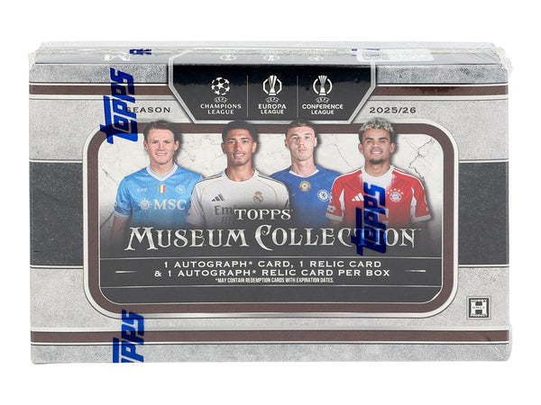 2025-26 Topps UEFA Club Competitions Museum Collection Soccer Hobby Box