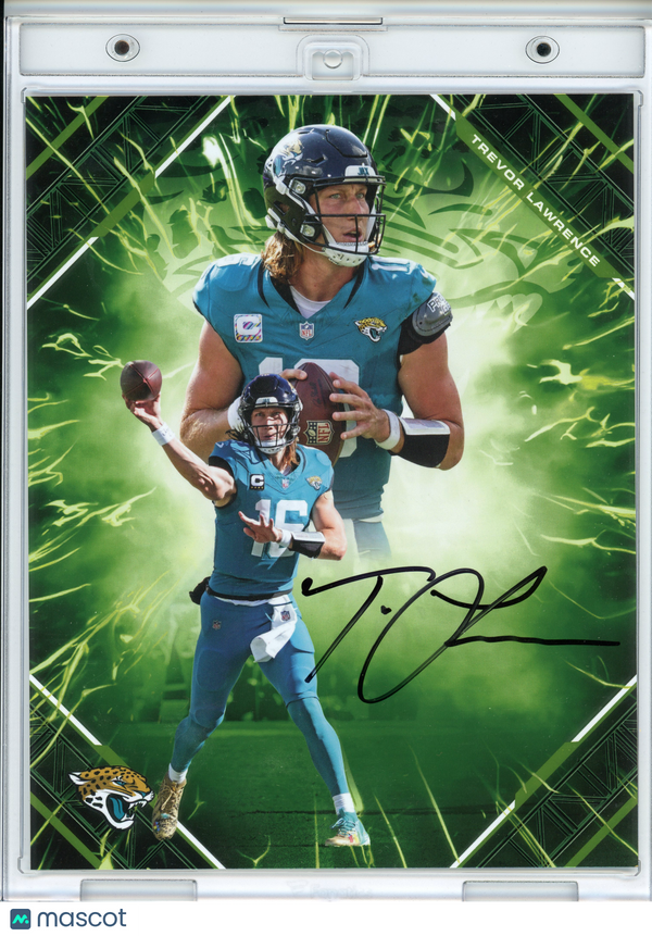 Trevor Lawrence Jacksonville Jaguars Signed Football Under Wraps NFL Emanate /99