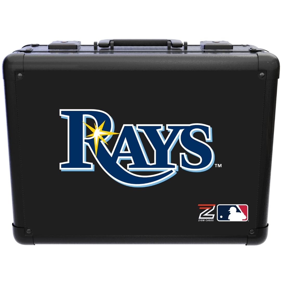 Zion Cases Tampa Bay Rays MLB Slab Case XL - Black with Rays logo
