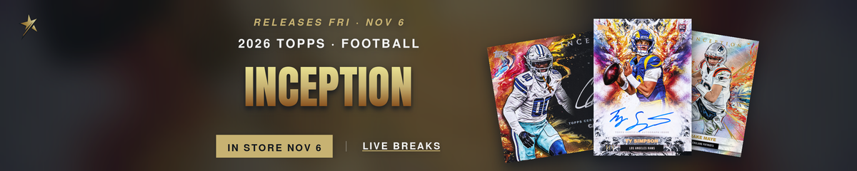 2026 Topps Inception Football — in store Nov 6 at Headline