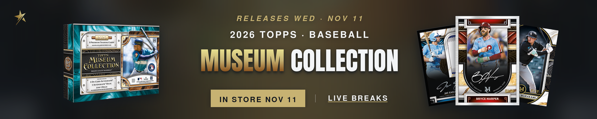 2026 Topps Museum Collection Baseball — in store Nov 11 at Headline
