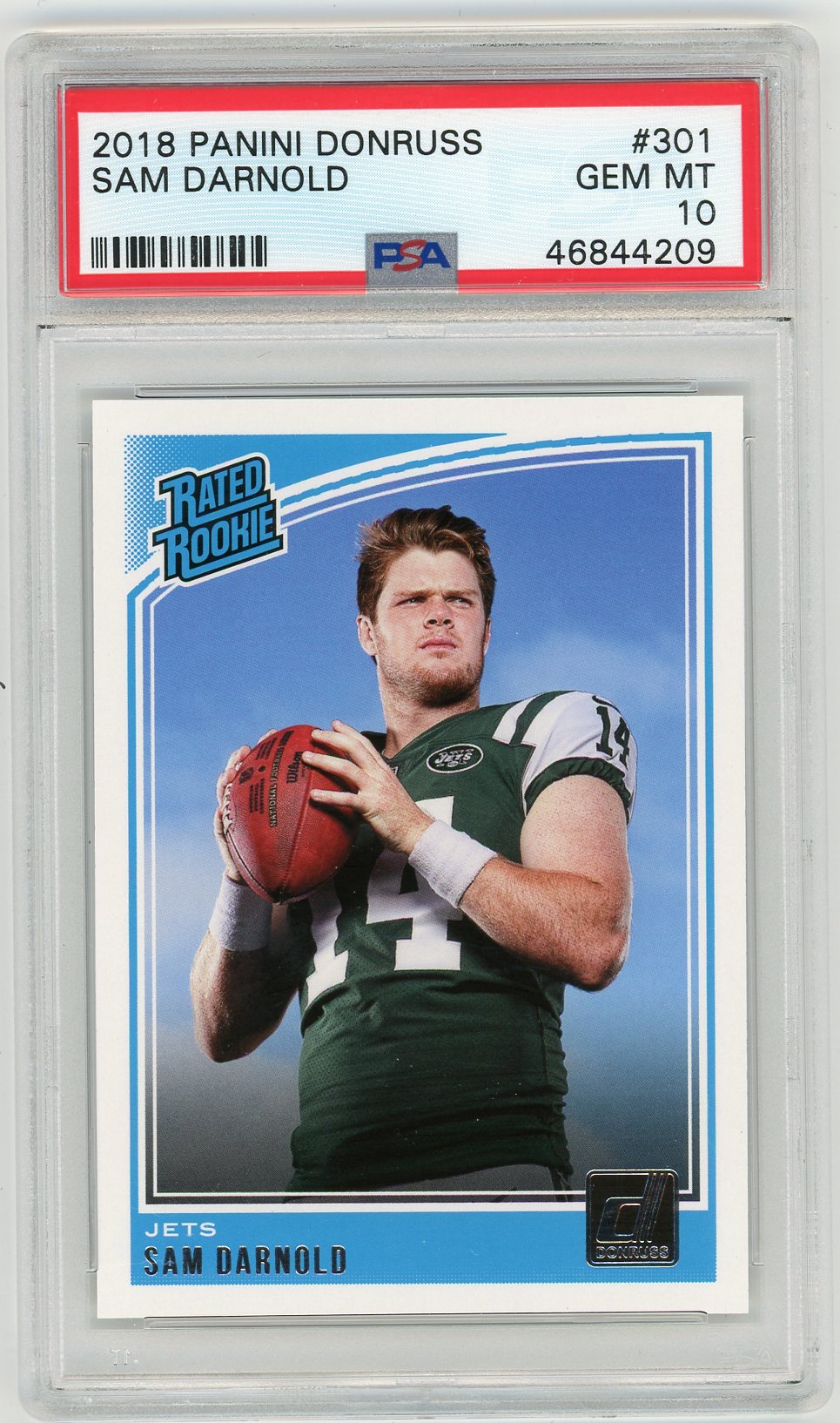 2018 Panini Donruss Sam Darnold #301 PSA 10