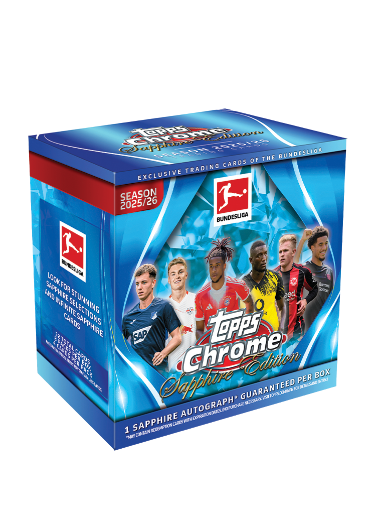 2025-26 Topps Chrome Bundesliga Soccer Sapphire Edition Box