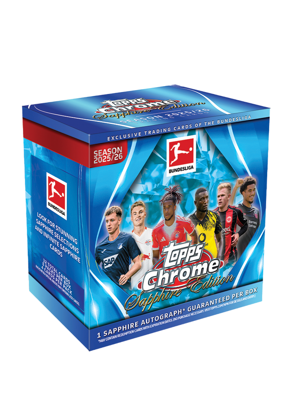 2025-26 Topps Chrome Bundesliga Soccer Sapphire Edition Box