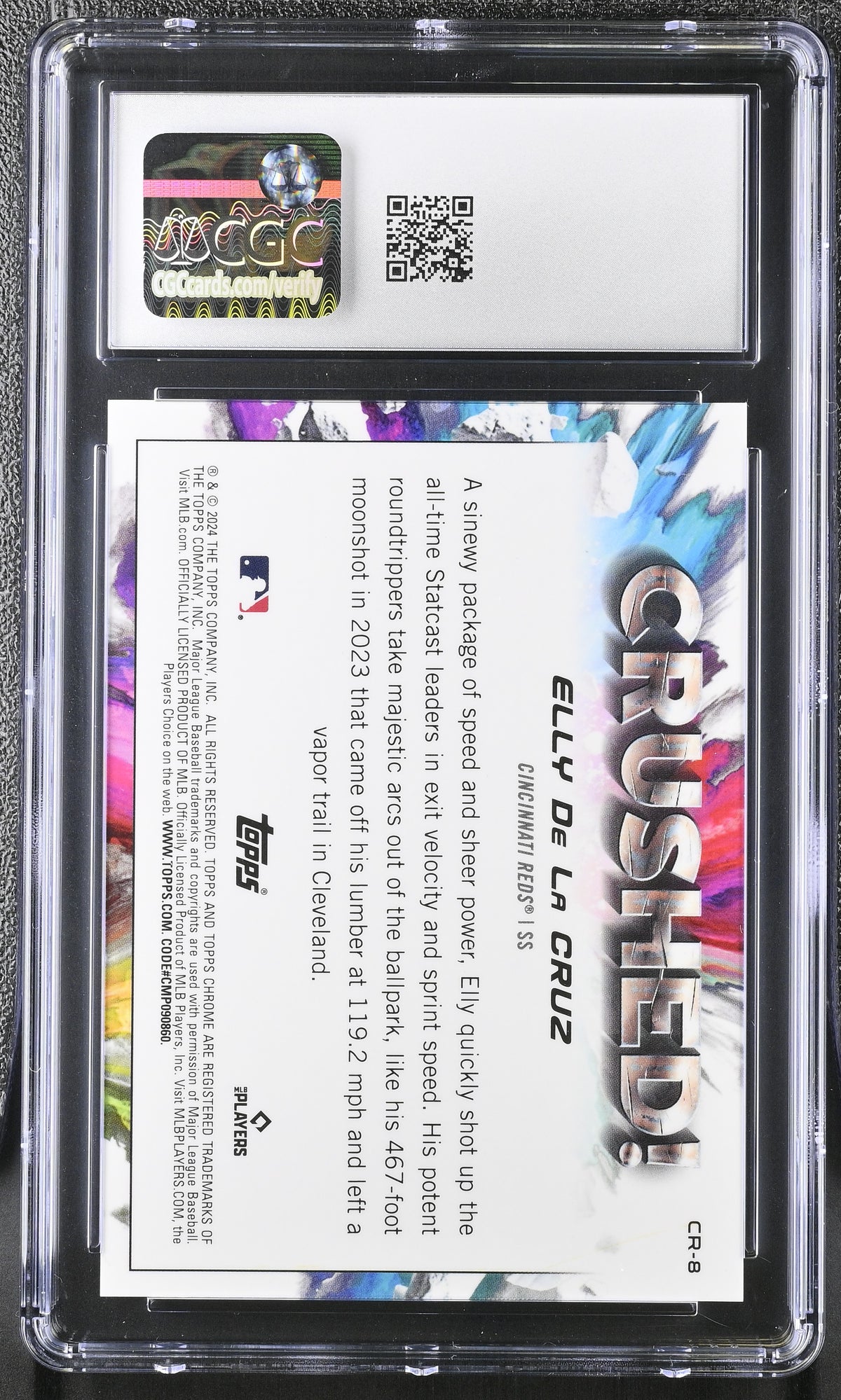 2024 Topps Chrome Update Elly De La Cruz #CR-8 Crushed! CGC 10
