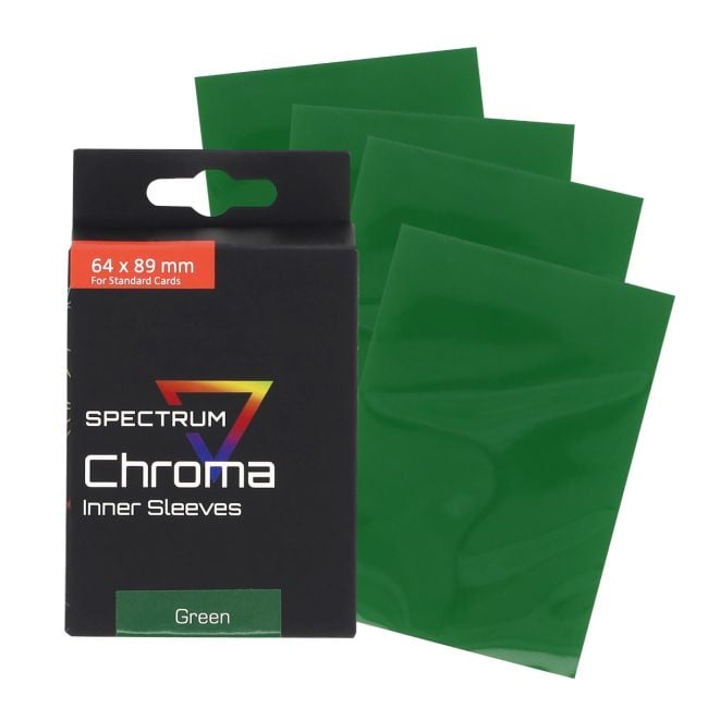BCW Spectrum Chroma Inner Sleeves - Green, 100 pack