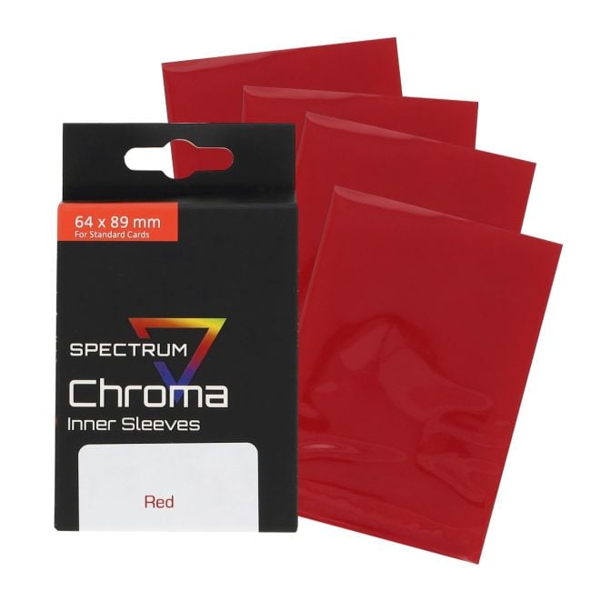 BCW Spectrum Chroma Inner Sleeves - Red, 100 pack