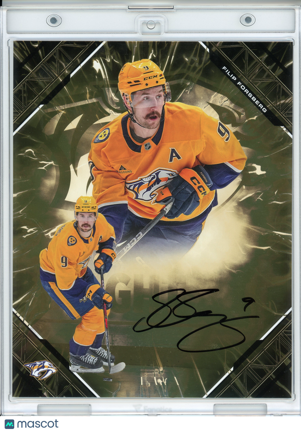 2025-26 Filip Forsberg Signed Hockey Under Wraps NHL Emanate