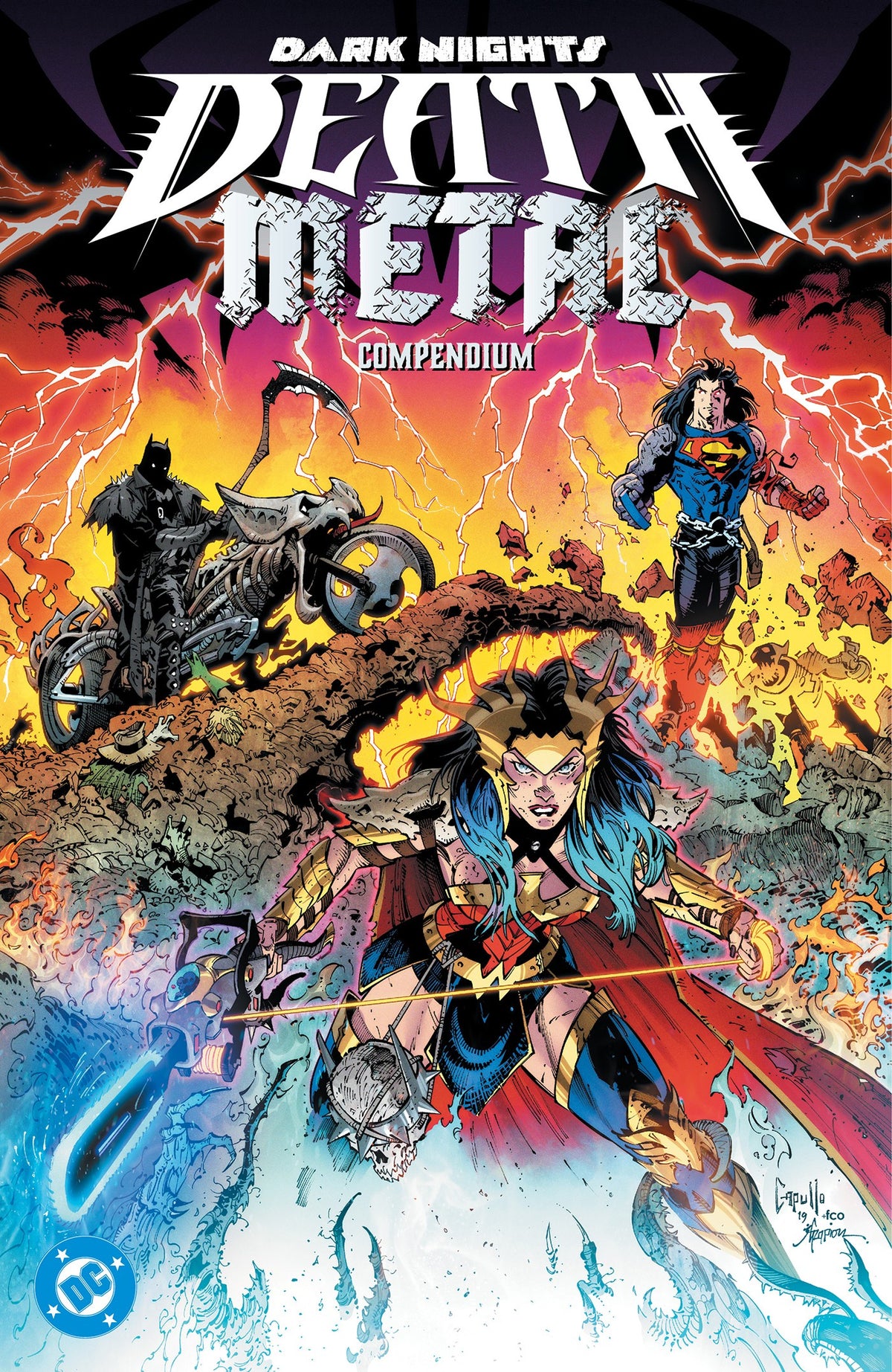 Dark Nights: Death Metal Compendium TP cover by Greg Capullo
