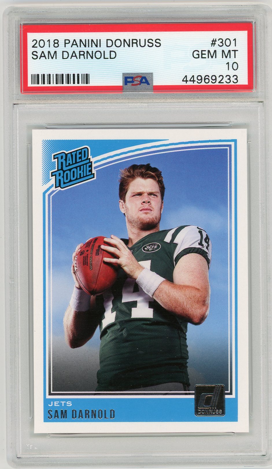 2018 Panini Donruss Sam Darnold #301 PSA 10