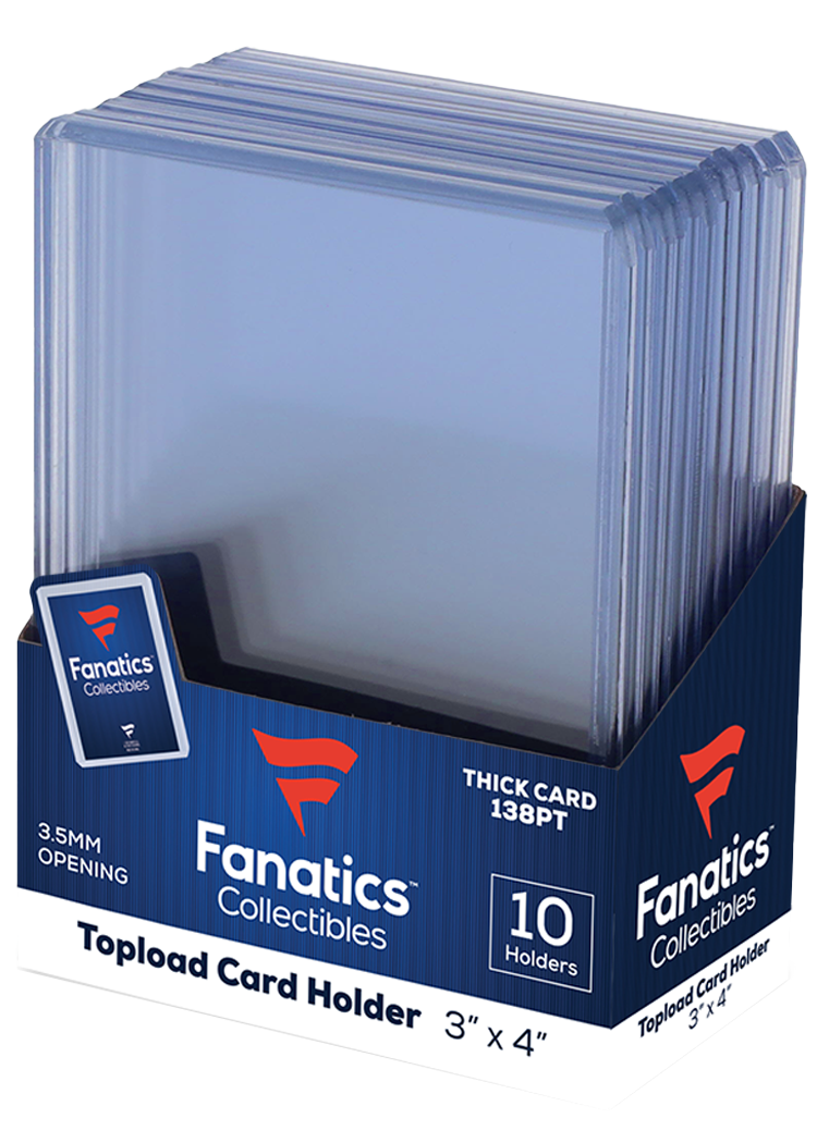 Fanatics 138pt 3x4 Top Loaders 10 count