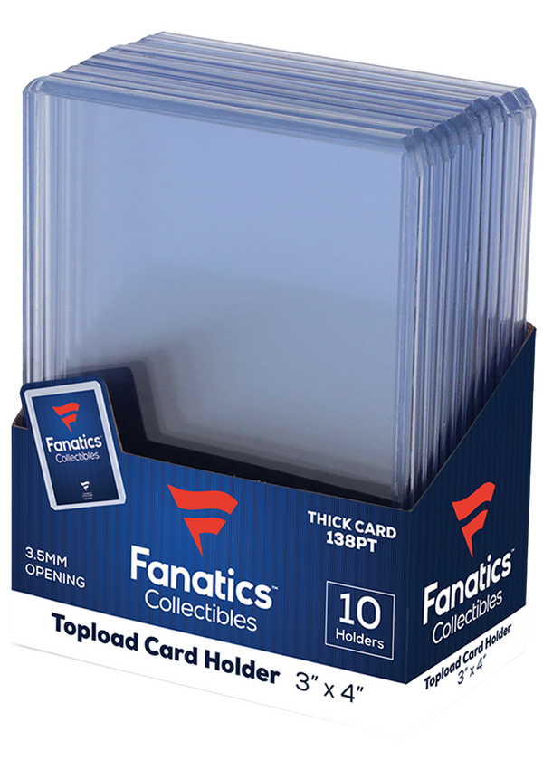 Fanatics 138pt 3x4 Top Loaders (10 Count)