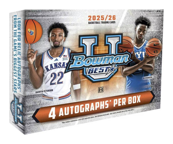 2025-26 Bowman University Best Basketball Hobby 12-Box Case