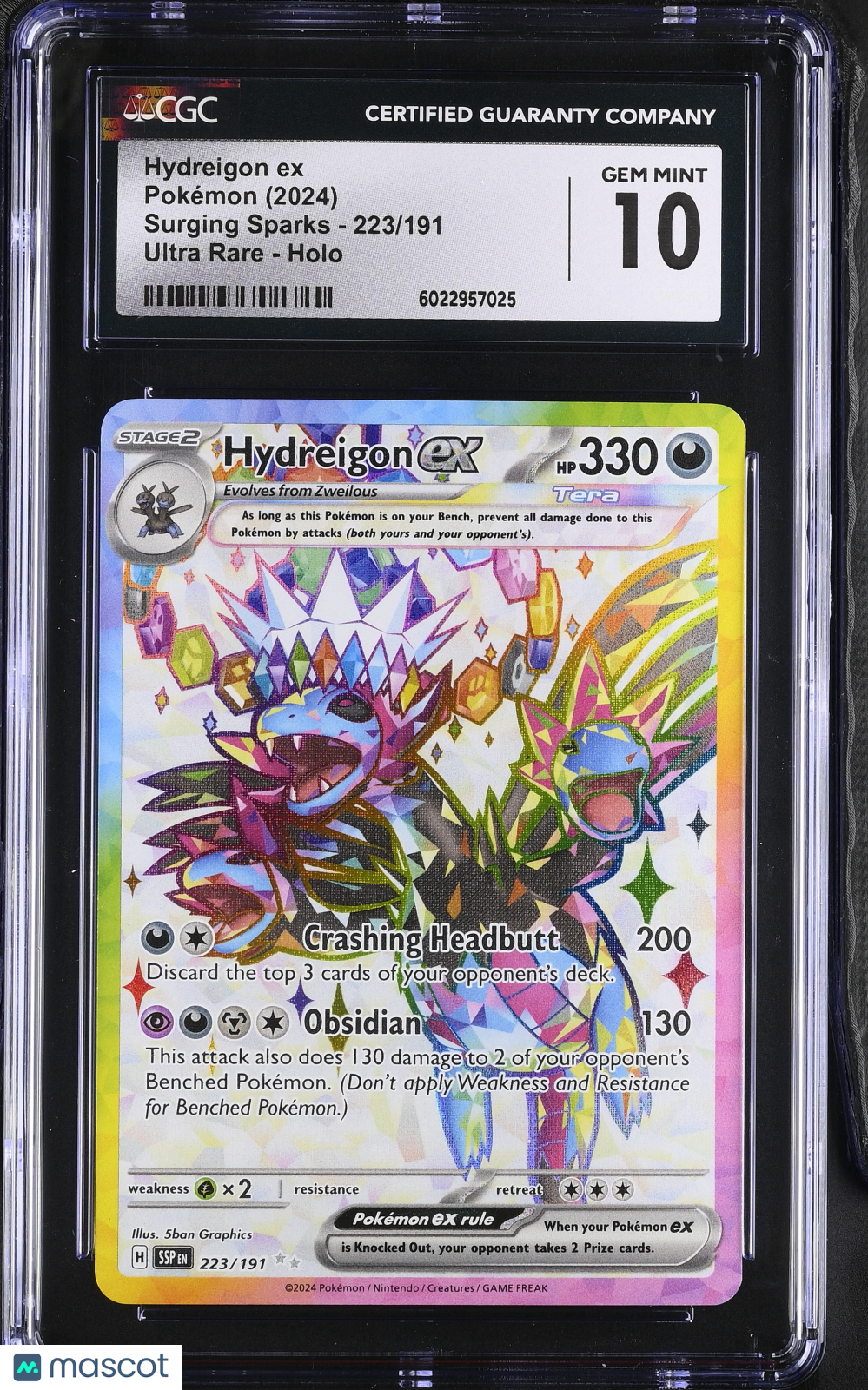 Hydreigon ex Holo Ultra Rare Ultra Rare CGC 10