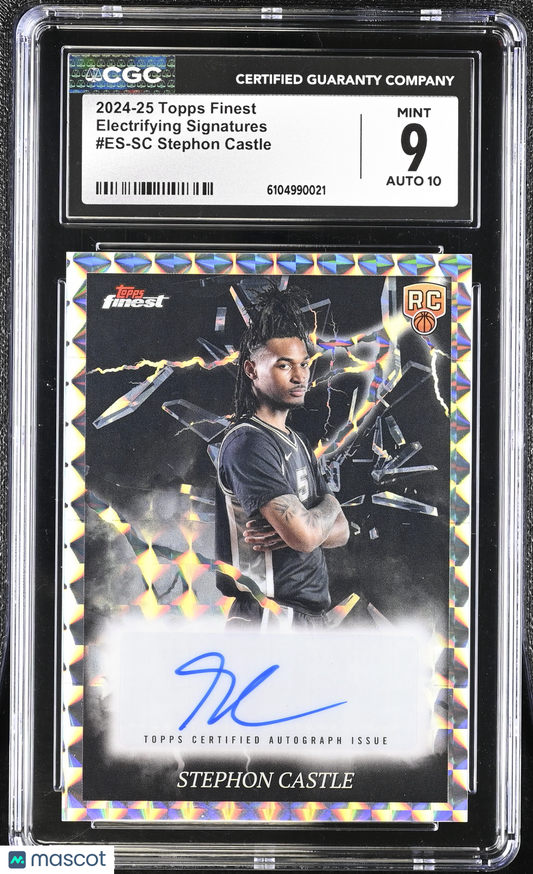 2004 Topps Finest Stephon Castle #ES-SC Electrifying Signatures CGC 9 Auto 10