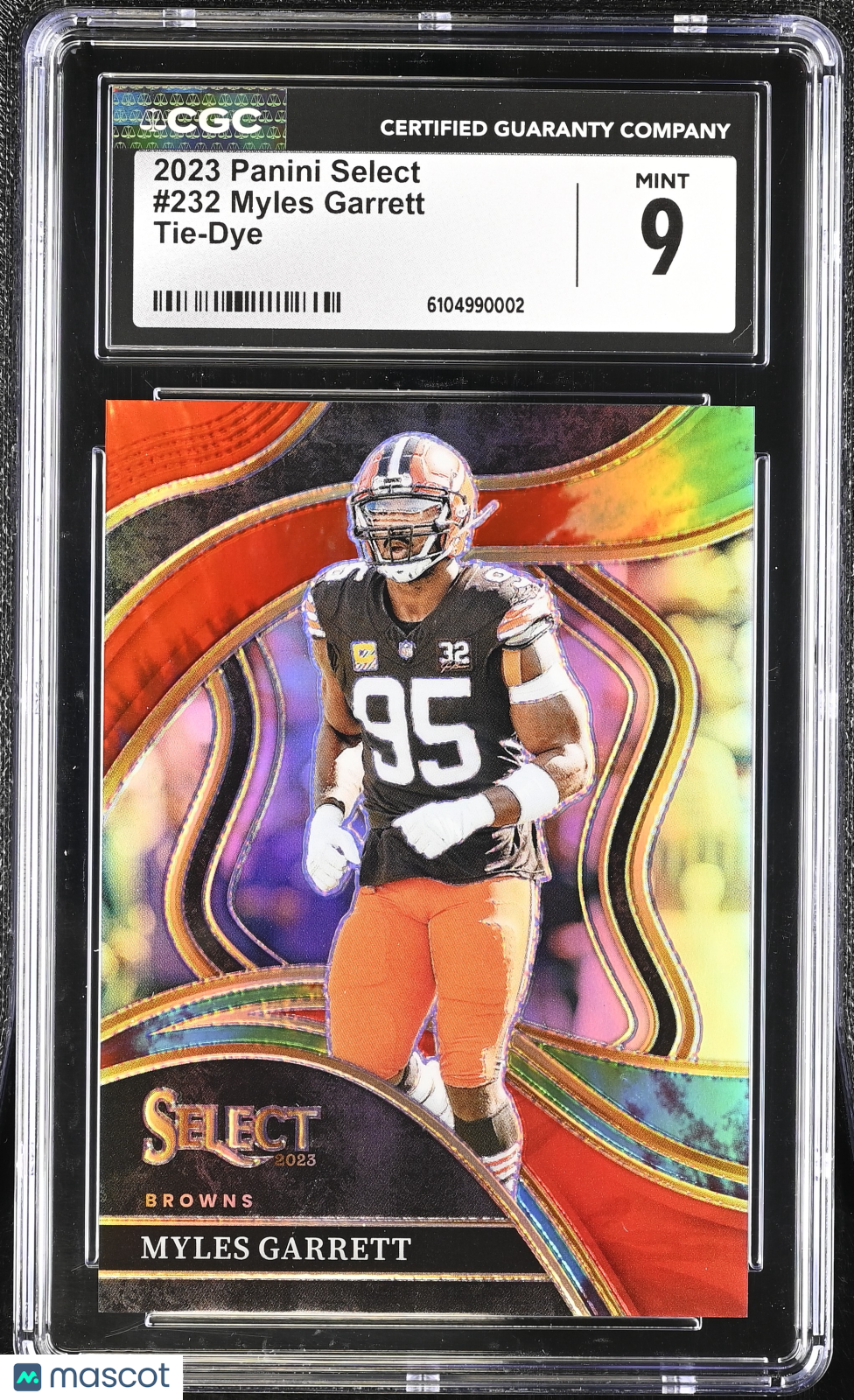 2023 Panini Select Myles Garrett #232 Tie-Dye CGC 9
