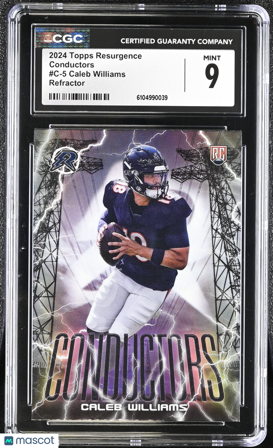 2024 Topps Resurgence Caleb Williams #C-5 Refractor Conductors CGC 9
