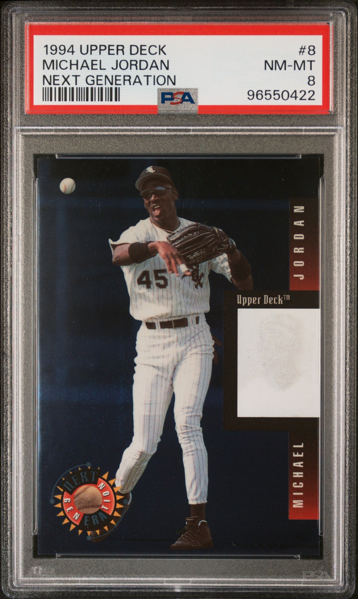 1994 Upper Deck Next Generation Michael Jordan #8 PSA 8
