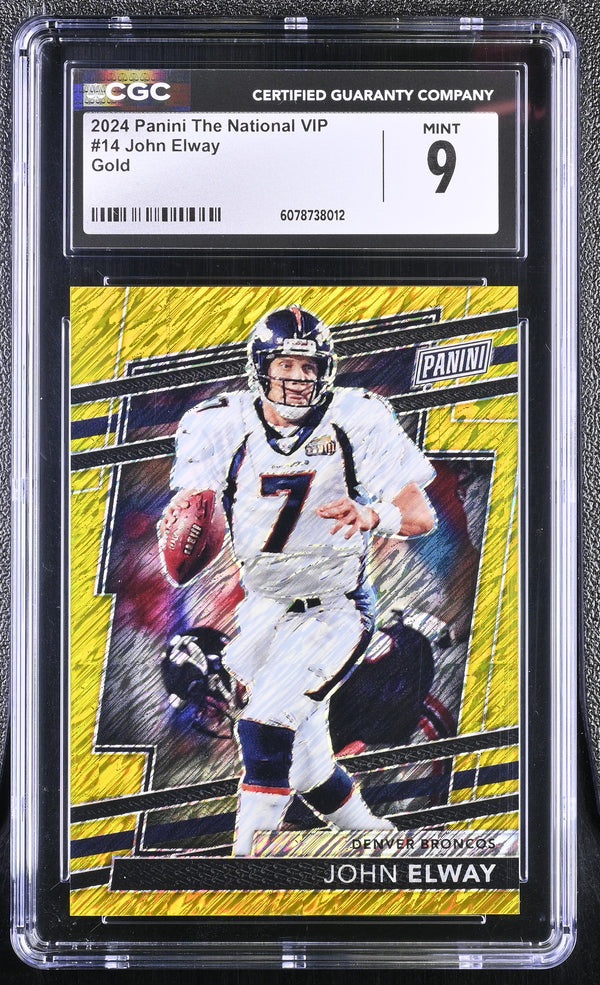2024 Panini The National Vip John Elway #14 CGC 9