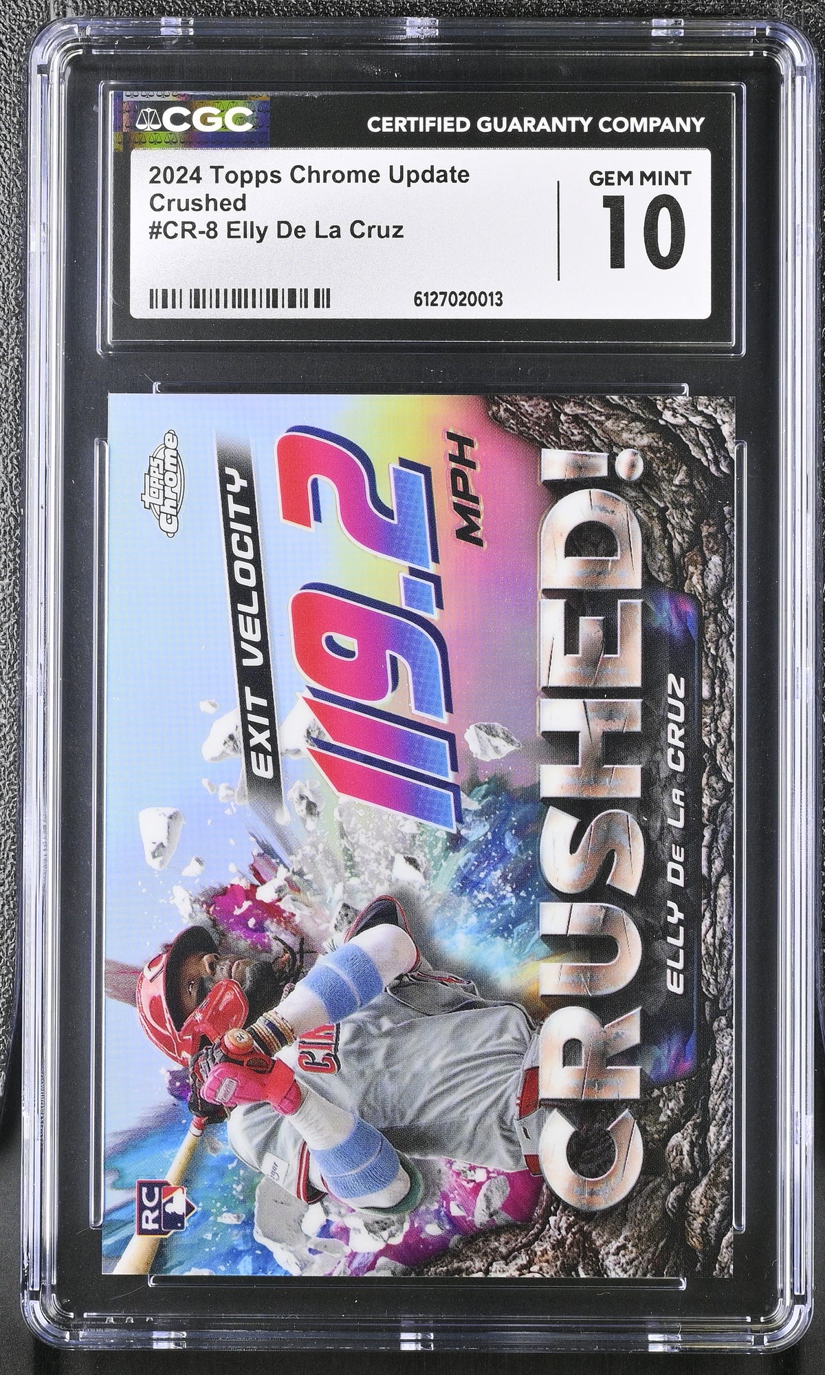 2024 Topps Chrome Update Elly De La Cruz #CR-8 Crushed! CGC 10
