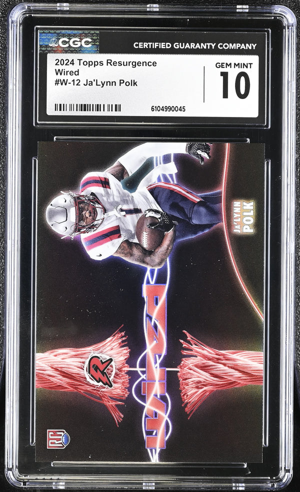 2024 Topps Resurgence Ja'Lynn Polk #W-12 Wired CGC 10