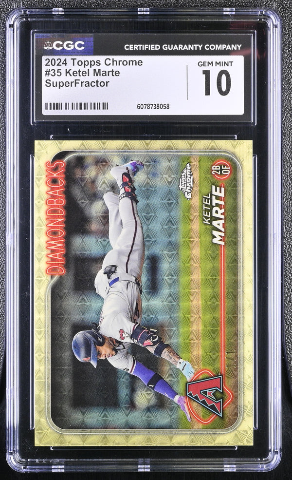 2024 Topps Chrome Ketel Marte #35 SuperFractor CGC 10