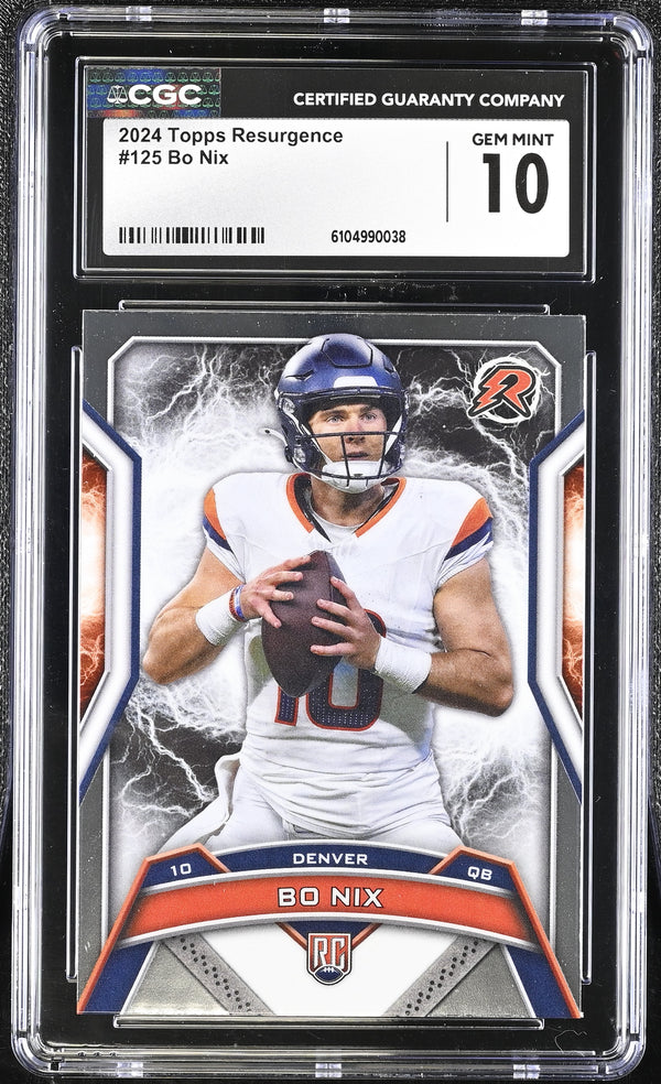 2024 Topps Resurgence Bo Nix #125 CGC 10
