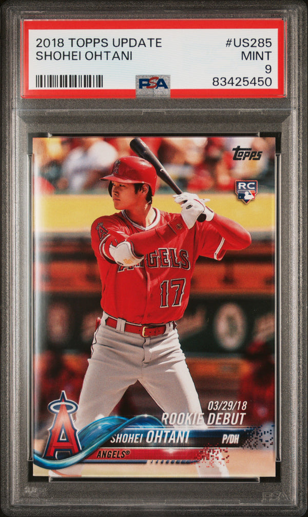 2018 Topps Update Shohei Ohtani #US285 PSA 9