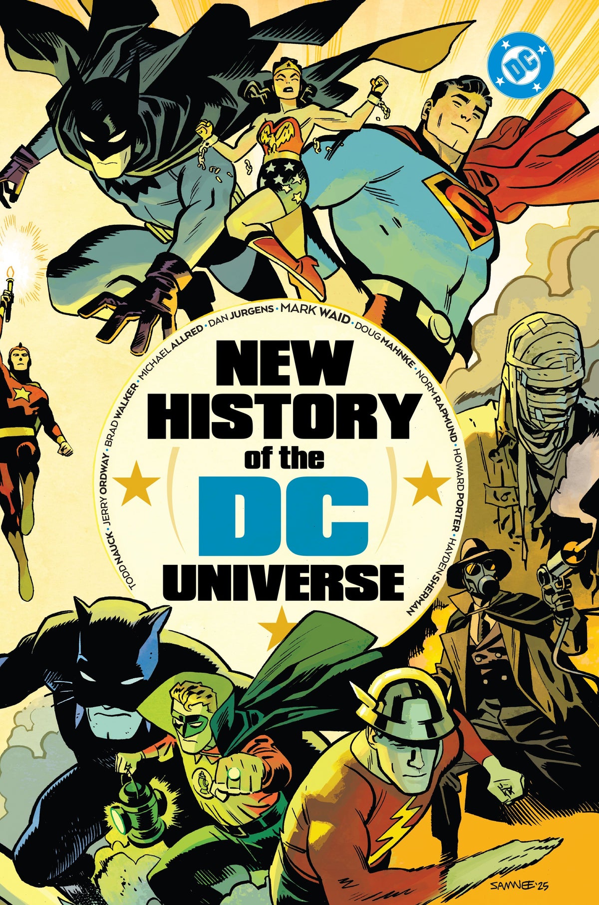 New History of the DC Universe TP cover by Chris Samnee